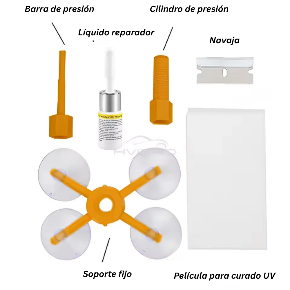 Reparador de Parabrisas | Elimina Grietas en Minutos – 40% OFF